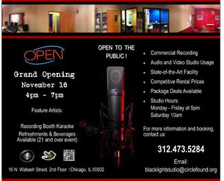 Black Light Recording Studio Grand Opening